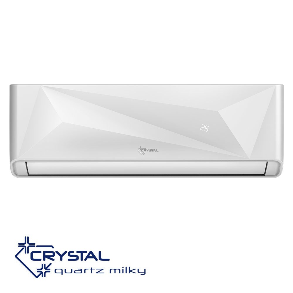 Инверторен климатик Crystal QUARTZ MILKY 12 000 btu, Wi-Fi, 4D въздушен поток, А+++